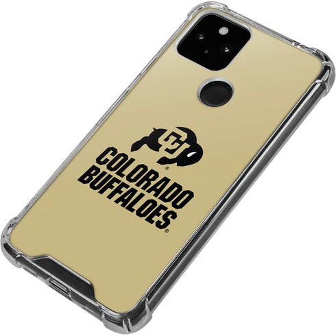 University of Colorado CU Collegiate Text Google Pixel 5 Clear Case